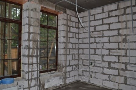 Штукатурка стен из газобетона п. Ушково